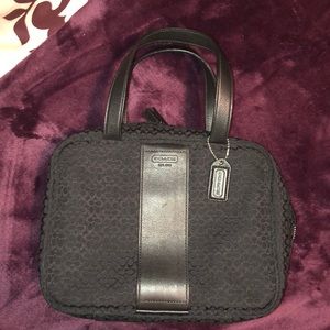 Black Coach Toiletry Bag